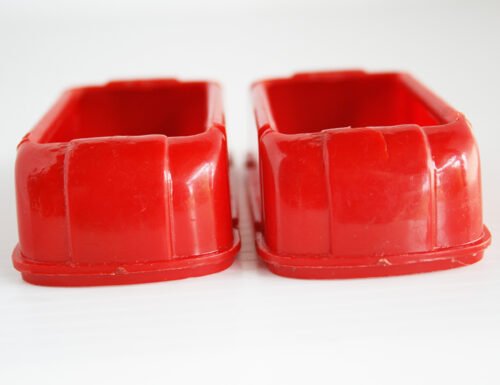 Horikawa 60’s For Several Robots, Red Plastic Shoes original plastic toy part - Image 6