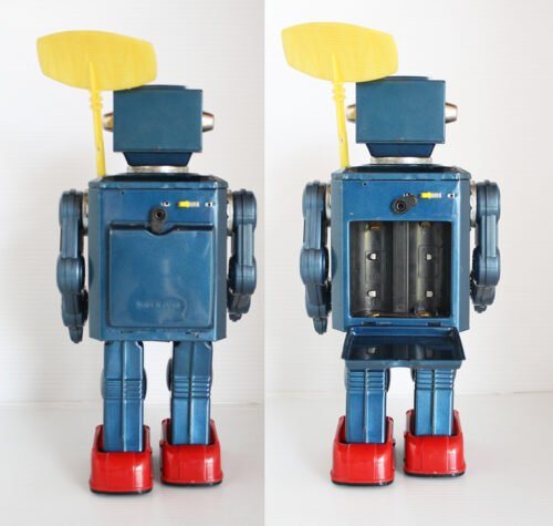Horikawa 60’s Radar Robot, Battery Operated 12.75 inches (32.5 cm) original tin toy space robot - Image 5