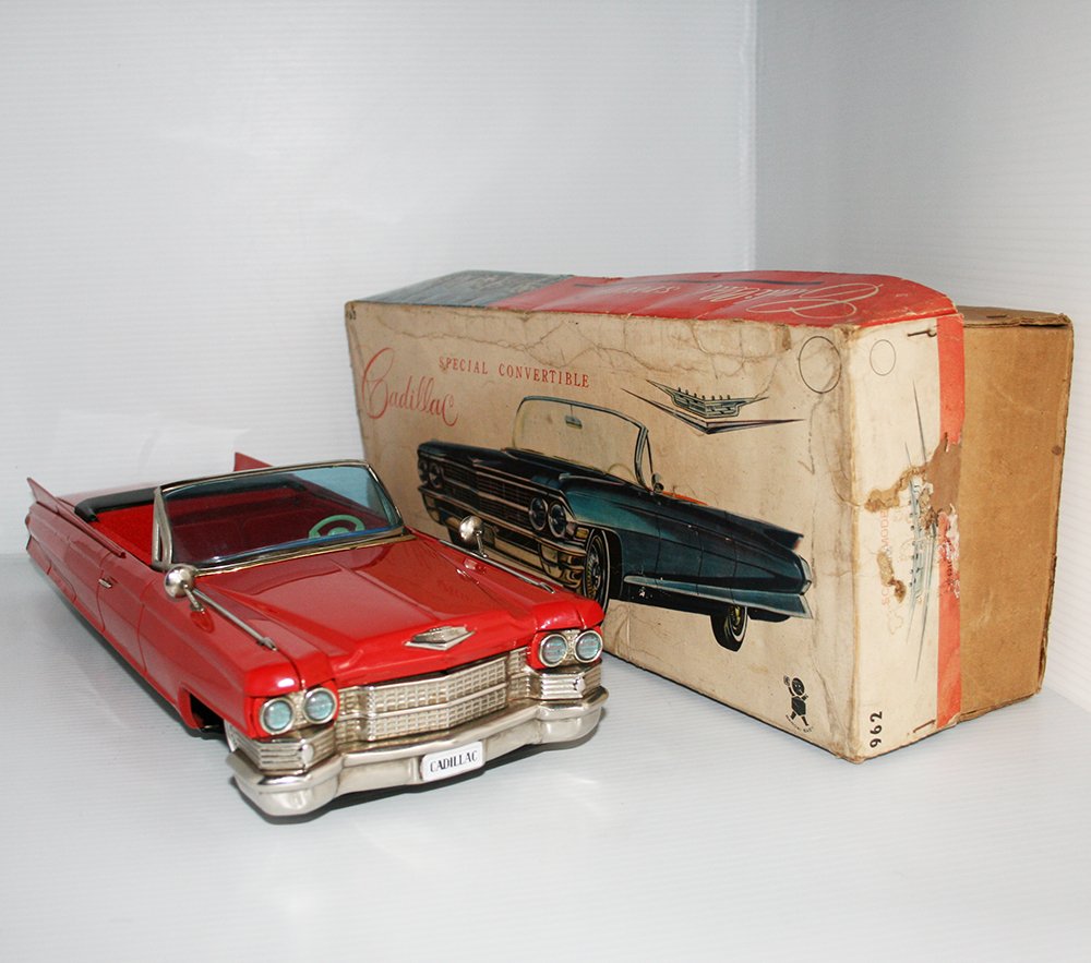 Bandai Japan 60's Cadillac Special Convertible in Box