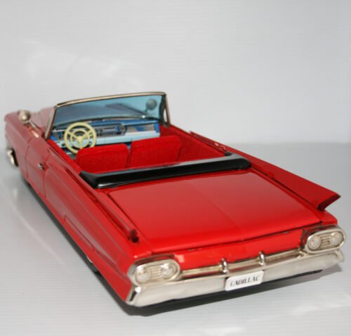 Bandai Japan 60’s Cadillac Special Convertible in Box Friction 17 inches (43 cm) original tin toy car - Image 5