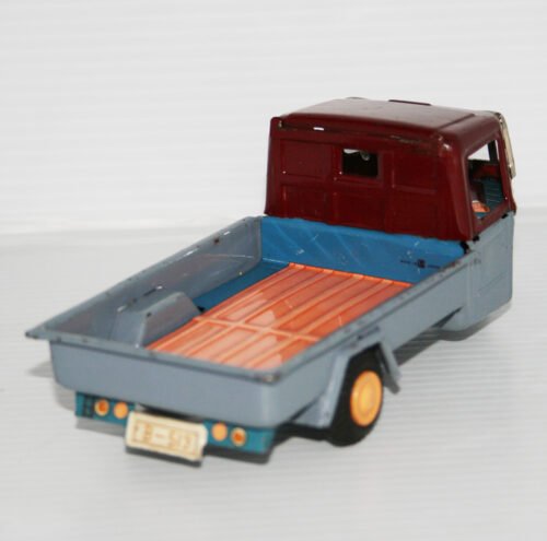 Bandai 50’s Mazda Three-Wheels Truck / Motorcycle First Edition Friction 6.5 inches (16.5 cm) original tin toy truck motorcycle - Image 5