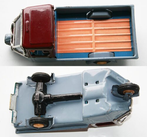 Bandai 50’s Mazda Three-Wheels Truck / Motorcycle First Edition Friction 6.5 inches (16.5 cm) original tin toy truck motorcycle - Image 8