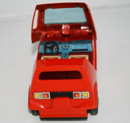 Bandai Japan 70’s Bond Reliant Bug Battery Operated 7 inches (18 cm) original tin toy car - Image 7