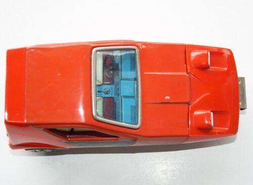 Bandai Japan 70’s Bond Reliant Bug Battery Operated 7 inches (18 cm) original tin toy car - Image 9