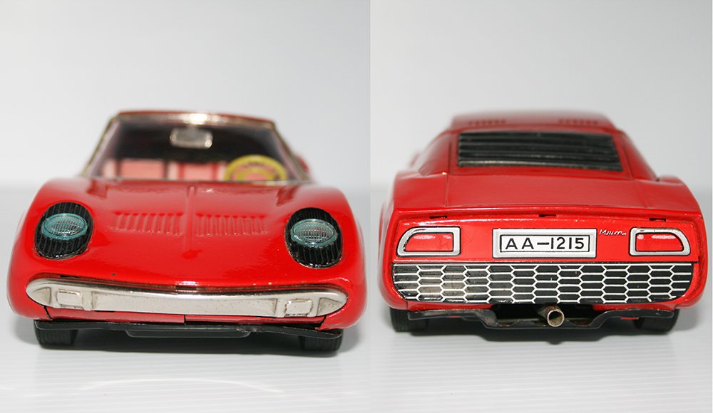Asakusa Japan 60's Lamborghini Miura P-400 Battery Operated 10