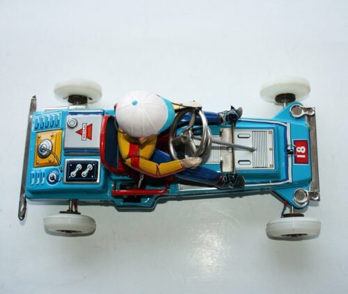 Nomura Rosko Japan 60’s Lite-O-Wheel Go Kart in Box Battery Operated 10.25 inches (26 cm) original tintoycar - Image 11