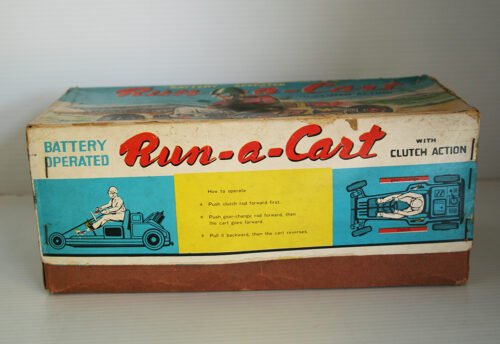 Nomura Showa Japan 50’s 60’s Run-a-Cart Original Box original tin toy car box - Image 3
