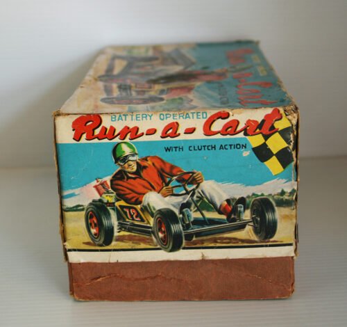 Nomura Showa Japan 50’s 60’s Run-a-Cart Original Box original tin toy car box - Image 6