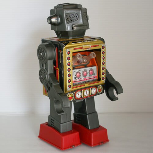 Horikawa 60’s Attacking Martian Robot Battery Operated 9.50 inches (24 cm) original tin toy Space Robot - Image 3