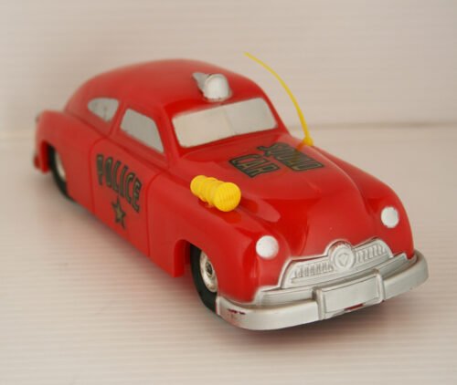 Novedades Plásticas S.A. México 50’s 60’s Carro Patrulla de Policía, Squad Car in box Friction 8.25 inches (21cm) original plastic toy car - Image 3