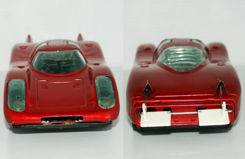 Asahi Japan 70’s Porsche 917 Battery Operated 10.5 inches (26.5 cm) original tin toy car - Image 6