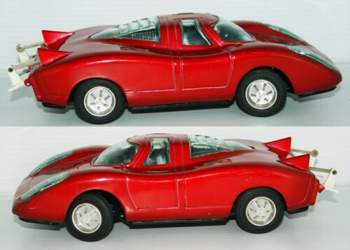 Asahi Japan 70’s Porsche 917 Battery Operated 10.5 inches (26.5 cm) original tin toy car - Image 7