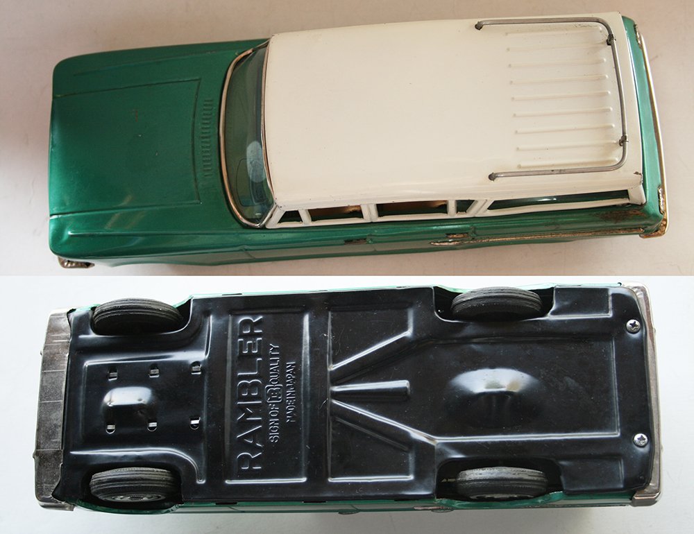 Proyect Bandai 60’s Nash Rambler Station Wagon, Friction 10.75 inches (27 cm) tin toy car - Image 8
