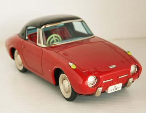Asahi ATC 60’s Toyota Sports-800 Coupe Friction 10 inches (25.5 cm) original tin toy car - Image 3
