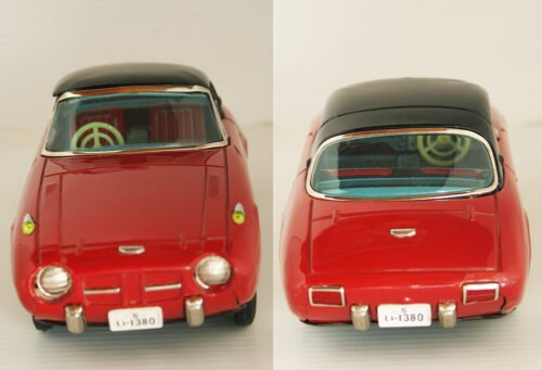 Asahi ATC 60’s Toyota Sports-800 Coupe Friction 10 inches (25.5 cm) original tin toy car - Image 6