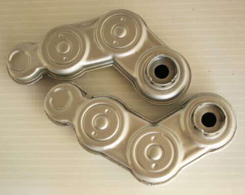 Horikawa 60’s For Several Horikawa Robot Models, Pair of Silver Tin Arms, original tin toy robot part - Image 2
