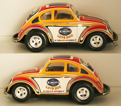 Taiyo Japan 70’s Volkswagen Beetle EMPI “Love Bug” in Box Battery Operated 10.5 inches (26.5 cm) original tin toy car - Image 7