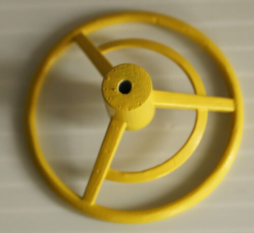 Marusan Ford Fairlane 1956, Steering Wheel Repro, tin toy repro part - Image 3