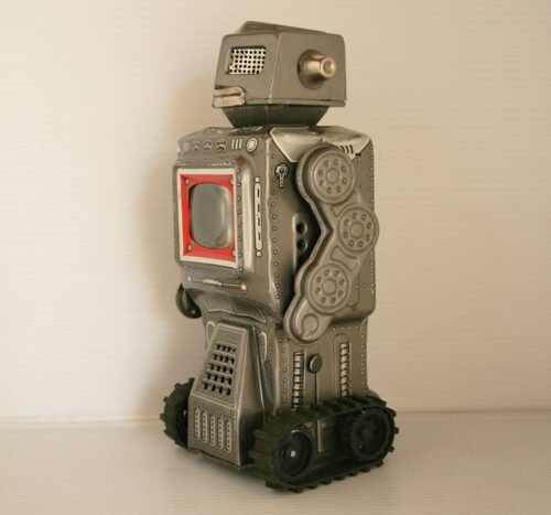 Horikawa S.H Japan 60’s Mars King Robot Battery Operated 9.25 inches (23.5 cm) original tin toy space robot - Image 4