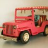Nomura Rosko Japan 60’s Surrey Jeep Battery Operated 11 inches (28 cm) original tin toy car - Image 3