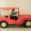 Nomura Rosko Japan 60’s Surrey Jeep Battery Operated 11 inches (28 cm) original tin toy car - Image 7