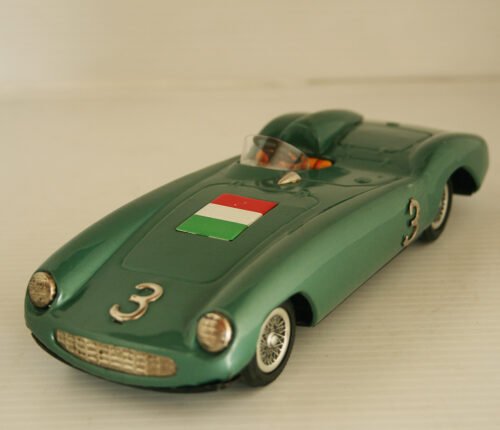 Bandai Japan 60’s Ferrari 813, Racing Car, Italy Flag Nº 3 Friction 8.25 inches (21 cm) original tin toy car - Image 3