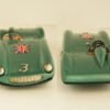 Bandai Japan 60’s Ferrari 813, Racing Car, England Flag Nº 3 Friction 8.25 inches (21 cm) original tin toy car - Image 6