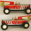 Momoya Shoten Japan 50’s Open Wheel Style Racer Nº5 Friction 9.25 inches (23.5 cm) original tin toy car - Image 7