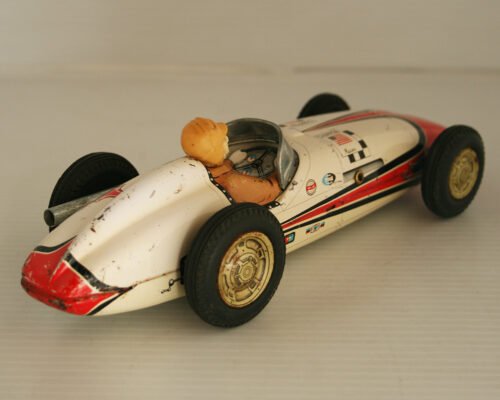 Yonezawa Japan 60’s High Speed Racer Indianapolis Special, 2 cars, without R/C  9.25 inches (23.5 cm) original tin toy car - Image 12