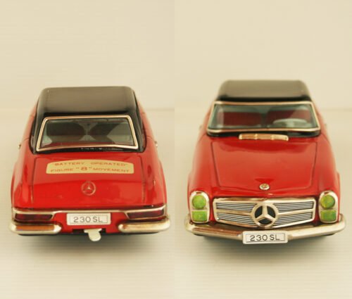 Alps Japan 60’s Mercedes Benz 230 SL Battery Operated 10 inches (25 cm) original tin toy car - Image 6
