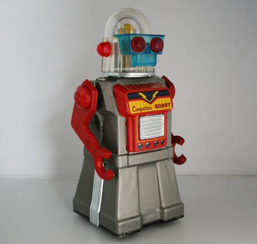 Cragstan Japan 60’s Robot Battery Operated 11 inches (28 cm) original tin toy Space Robot - Image 3