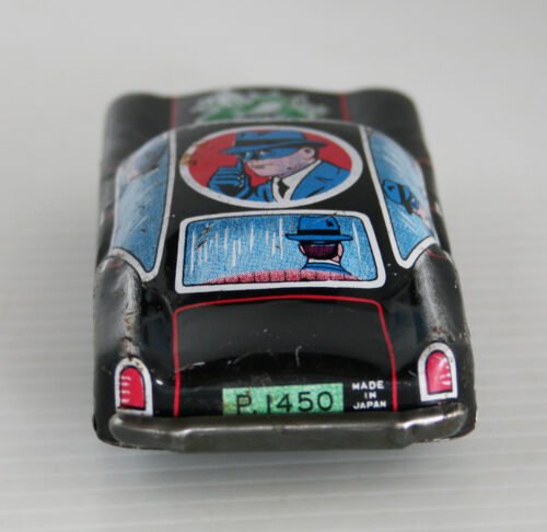Yanoman YM Japan 60’s Green Hornet Friction 4 inches (10 cm) original tin toy car - Image 7