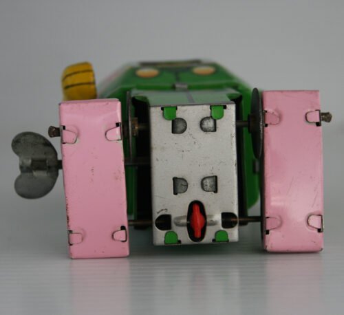 Yoneya S.Y. Japan 50’s Space Man Robot with Sparks Wind-Up 5.5 inches (14 cm) original tin toy robot - Image 10