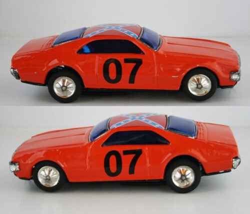 New Taiwan 80’s Toronado 07 (General Lee Imitation) in Box Battery Operated 10 inches (25.5 cm) original tin toy car - Image 8