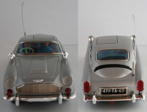 Aoshin Japan 60’s Aston Martin in Box Battery Operated 12 inches (30.5 cm) original tin toy car - Image 8