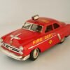 Marusan Kosuge Japan 50’s Ford 1952 Fire Dept Chief Nº1 Battery Operated 10.25 inches (26 cm) original tin toy car - Image 3