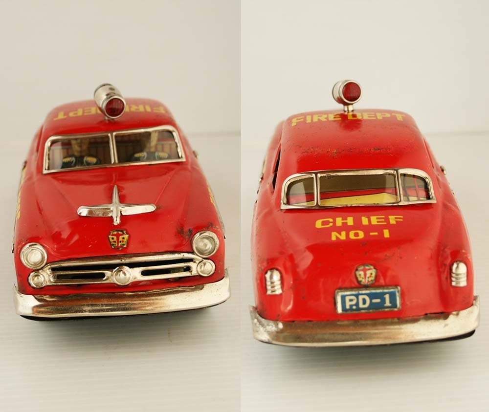 Marusan Kosuge Japan 50's Ford 1952 Fire Dept Chief Nº1