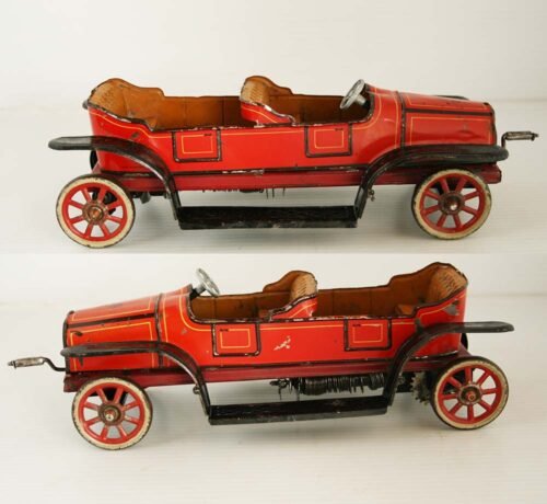 Günthermann Germany 20’s Torpedo Tourer Limousine Windup 11 inches (28 cm) original tin toy car - Image 6