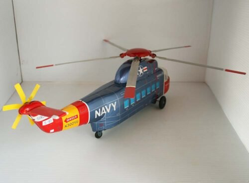 Yonezawa Japan 60’s Helicopter Sikorsky S-61 Battery Operated 19 inches (48 cm) original tin toy - Image 4