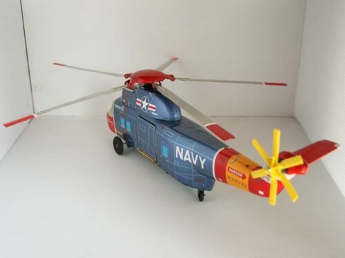 Yonezawa Japan 60’s Helicopter Sikorsky S-61 Battery Operated 19 inches (48 cm) original tin toy - Image 5