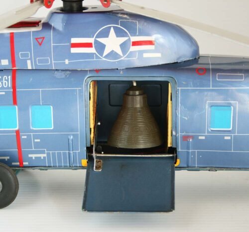 Yonezawa Japan 60’s Helicopter Sikorsky S-61 Battery Operated 19 inches (48 cm) original tin toy - Image 10