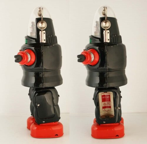 Nomura T.N Japan 1956 Mechanized (Robby) Robot 0.5 Version D-Cell Battery Operated 13 inches (33 cm) original tin toy car - Image 8