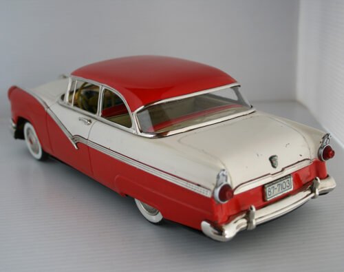 Marusan Kosuge Japan 50’s Ford Fairlane Club 1956 Friction 13 inches (33 cm) original tin toy car - Image 8