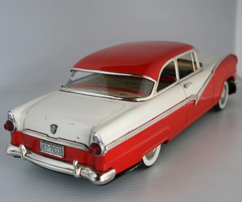 Marusan Kosuge Japan 50’s Ford Fairlane Club 1956 Friction 13 inches (33 cm) original tin toy car - Image 7