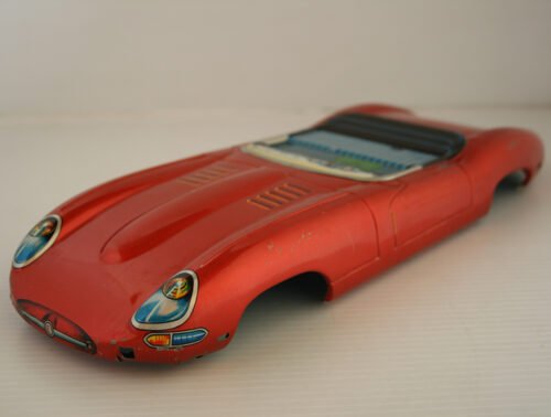 Aoshin ASC Japan 60’s Body from Jaguar XKE Convertible 14.75 inches (37.5 cm) original tin toy part - Image 3