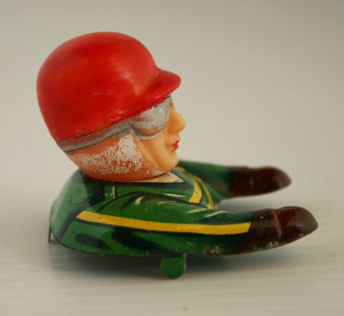 Aoshin ASC Japan 60’s Tin & Vinyl Driver from Jaguar XKE Convertible, original tin toy part - Image 5