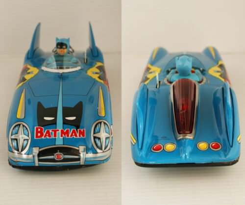Aoshin ASC Japan 60’s Batmobile Single-Seater Battery Operated 11 inches (28 cm) original tin toy car - Image 6