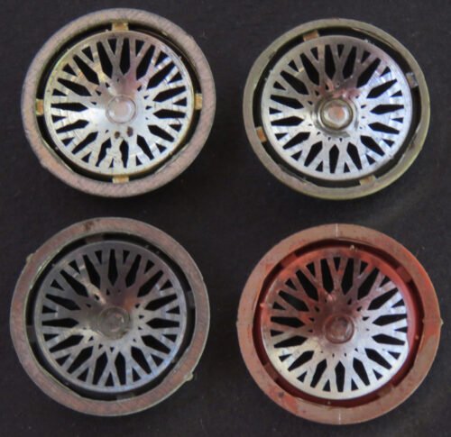 Bandai Japan Several Bandai Car Models, Set of Plastic Hubcaps, original tin toy parts - Image 3