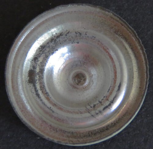 Bandai Japan 60’s Chevrolet Corvair, One Tin Hubcap, original tin toy parts - Image 3
