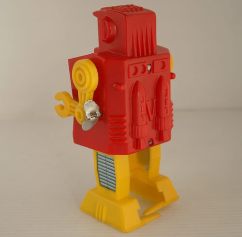 Hiro Japan 70’s Super Robot Sparking Wind Up 6.25 inches (16cm) original tin & plastic toy robot - Image 4
